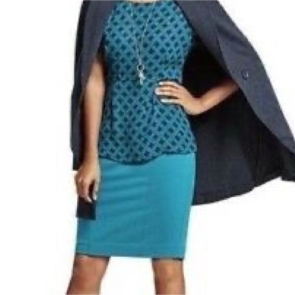 CABi Turquoise Sigourney Pencil Skirt - Picture 7 of 7
